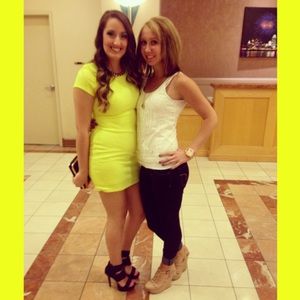 Neon Yellow Mini Dress from Arden B